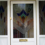 Stained glass front door, Abingdon